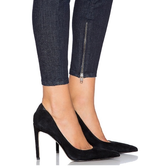 ~Current Elliott "The Silverlake Zip" Skinny Jeans Size 29 Sargent Destroy~ - Picture 3 of 14